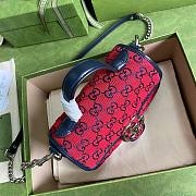 GUCCI GG MARMONT RED MINI TOP HANDLE BAG 583571 SIZE 20 CM - 2