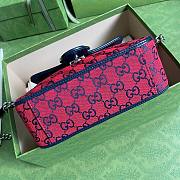 GUCCI GG MARMONT RED MINI TOP HANDLE BAG 583571 SIZE 20 CM - 4