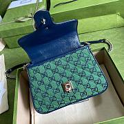 GUCCI GG MARMONT GREEN MINI TOP HANDLE BAG 583571 SIZE 20 CM - 4