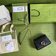 GUCCI SMALL INTERLOCKING G BLACK SHOULDER BAG 607720 SIZE 22 CM - 3