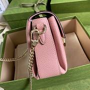 GUCCI SMALL INTERLOCKING G PASTEL PINK SHOULDER BAG 607720 SIZE 22 CM - 2