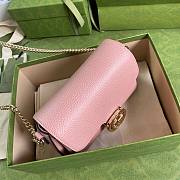GUCCI SMALL INTERLOCKING G PASTEL PINK SHOULDER BAG 607720 SIZE 22 CM - 3