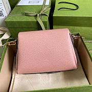 GUCCI SMALL INTERLOCKING G PASTEL PINK SHOULDER BAG 607720 SIZE 22 CM - 4