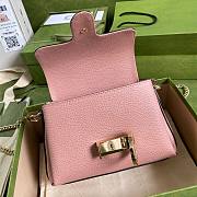 GUCCI SMALL INTERLOCKING G PASTEL PINK SHOULDER BAG 607720 SIZE 22 CM - 5