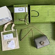 GUCCI SMALL INTERLOCKING G GRAY SHOULDER BAG 607720 SIZE 22 CM - 5