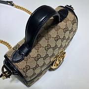 GUCCI GG MARMONT BEIGE MINI TOP HANDLE BAG 583571 SIZE 20 CM - 5
