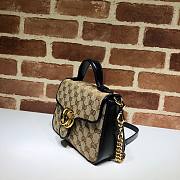 GUCCI GG MARMONT BEIGE MINI TOP HANDLE BAG 583571 SIZE 20 CM - 4