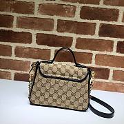 GUCCI GG MARMONT BEIGE MINI TOP HANDLE BAG 583571 SIZE 20 CM - 3