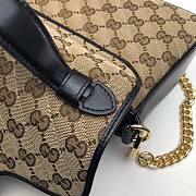 GUCCI GG MARMONT BEIGE MINI TOP HANDLE BAG 583571 SIZE 20 CM - 2