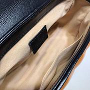 GUCCI GG MARMONT BROWN LEATHER MINI TOP HANDLE BAG 583571 SIZE 20 CM - 4
