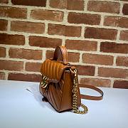 GUCCI GG MARMONT FULL BROWN MINI TOP HANDLE BAG 583571 SIZE 20 CM - 3