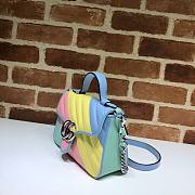 GUCCI GG MARMONT PASTEL COLOR MINI TOP HANDLE BAG 583571 SIZE 20 CM - 4