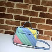 GUCCI GG MARMONT PASTEL COLOR MINI TOP HANDLE BAG 583571 SIZE 20 CM - 3