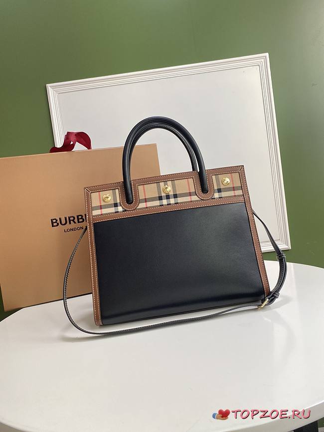 BURBERRY SMALL VINTAGE TITLE BAG 80252691 SIZE 32 x 15 x 25 CM - 1