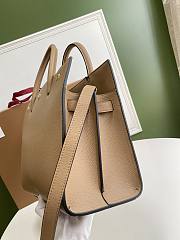 BURBERRY SMALL LEATHER TWO-HANDLE TITLE BAG BEIGE 80246871 SIZE 34 CM - 2