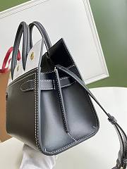 BURBERRY MINI TWO-HANDLE TITLE BAG BLACK & WHITE 80254721 SIZE 26 CM - 4