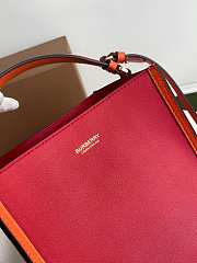 BURBERRY SMALL PEGGY BUCKET BAG RED 80268241 SIZE 21 x 16.5 x 25 CM - 5