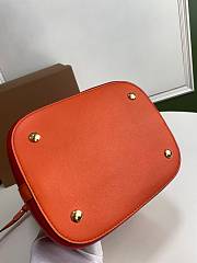 BURBERRY SMALL PEGGY BUCKET BAG RED 80268241 SIZE 21 x 16.5 x 25 CM - 3