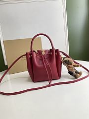 BURBERRY MONOGRAM RED BUCKET BAG 80265951 SIZE 16 x 15 x 17.5 CM - 1