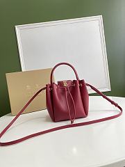 BURBERRY MONOGRAM RED BUCKET BAG 80265951 SIZE 16 x 15 x 17.5 CM - 4