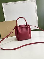 BURBERRY MONOGRAM RED BUCKET BAG 80265951 SIZE 16 x 15 x 17.5 CM - 3