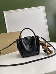 BURBERRY MONOGRAM BLACK BUCKET BAG 80265951 SIZE 16 x 15 x 17.5 CM - 1
