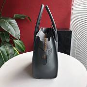 CELINE MICRO LUGGAGE HANDBAG GRAY GRAIN LEATHER 189793 SIZE 27 CM - 4