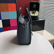  CELINE NANO LUGGAGE HANDBAG GRAY GRAIN LEATHER 189243 SIZE 20 CM - 4