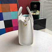 CELINE NANO LUGGAGE HANDBAG WHITE GRAIN LEATHER 189243 SIZE 20 CM - 2