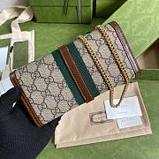 GUCCI JACKIE 1961 GG SUPREME CHAIN WALLET 652681 SIZE 19 x 10 x 3.5 CM - 3