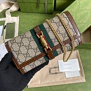 GUCCI JACKIE 1961 GG SUPREME CHAIN WALLET 652681 SIZE 19 x 10 x 3.5 CM - 2