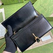 GUCCI JACKIE 1961 BLACK CHAIN WALLET 652681 SIZE 19 x 10 x 3.5 CM - 5