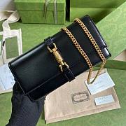 GUCCI JACKIE 1961 BLACK CHAIN WALLET 652681 SIZE 19 x 10 x 3.5 CM - 4