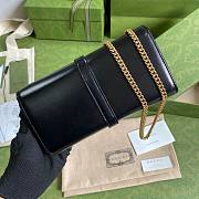 GUCCI JACKIE 1961 BLACK CHAIN WALLET 652681 SIZE 19 x 10 x 3.5 CM - 3