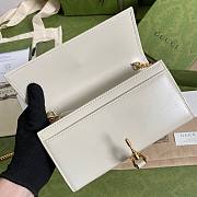 GUCCI JACKIE 1961 WHITE CHAIN WALLET 652681 SIZE 19 x 10 x 3.5 CM - 5