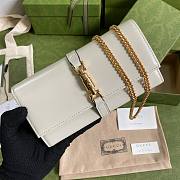 GUCCI JACKIE 1961 WHITE CHAIN WALLET 652681 SIZE 19 x 10 x 3.5 CM - 4