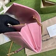 GUCCI JACKIE 1961 LIGHT PINK CHAIN WALLET 652681 SIZE 19 x 10 x 3.5 CM - 6