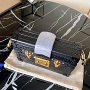 LV PATITE MALLE CROCODILE BOX BAG BLACK M40273 SIZE 19 x 11.5 x 5 CM - 5