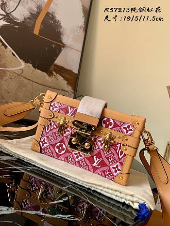 LV SINCE 1854 PETITE MALLE BOX BAG RED M57213 SIZE 19 x 11.5 x 5 CM