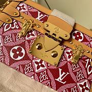 LV SINCE 1854 PETITE MALLE BOX BAG RED M57213 SIZE 19 x 11.5 x 5 CM - 4