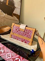 LV SINCE 1854 PETITE MALLE BOX BAG RED M57213 SIZE 19 x 11.5 x 5 CM - 2