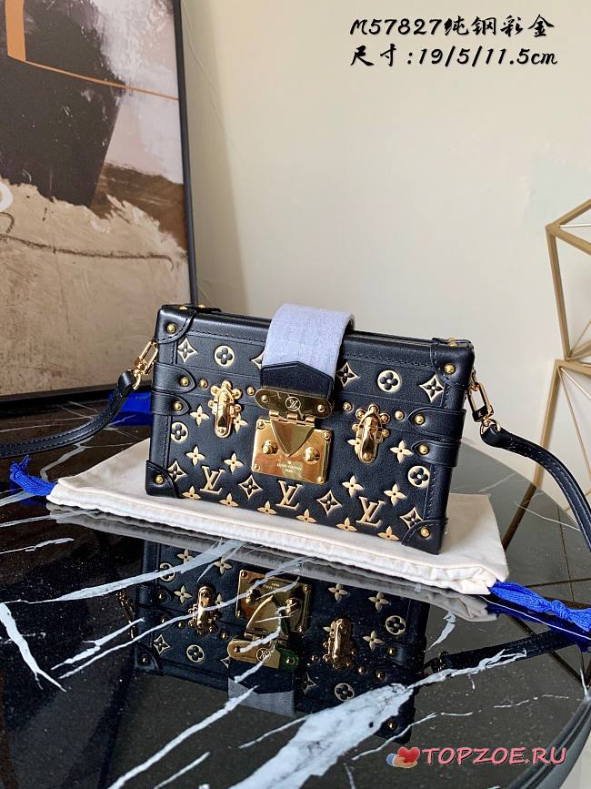 LV PETITE MALLE MONOGRAM BOX BAG M57827 SIZE 19 x 11.5 x 5 CM - 1
