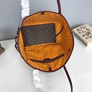 LV NEVERFUL MM WOVEN PINK/ORANGE M40993 SIZE 32 x 29 x 17 CM - 4