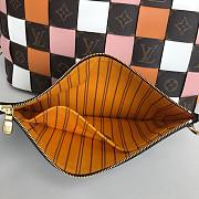 LV NEVERFUL MM WOVEN PINK/ORANGE M40993 SIZE 32 x 29 x 17 CM - 5