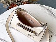 LV MARELLE EPI LEATHER WHITE M80688 SIZE 25 x 15 x 8 CM - 3