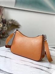 LV MARELLE EPI LEATHER BROWN M80688 SIZE 25 x 15 x 8 CM - 3