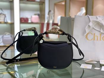 CHLOE KISS SMALL PURSE BLACK CHC21A SIZE 20 x 26 x 8 CM