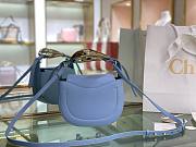 CHLOE KISS SMALL PURSE GENTLE BLUE CHC21A SIZE 20 x 26 x 8 CM - 3