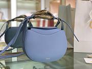 CHLOE KISS SMALL PURSE GENTLE BLUE CHC21A SIZE 20 x 26 x 8 CM - 5