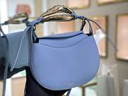 CHLOE KISS SMALL PURSE GENTLE BLUE CHC21A SIZE 20 x 26 x 8 CM - 6